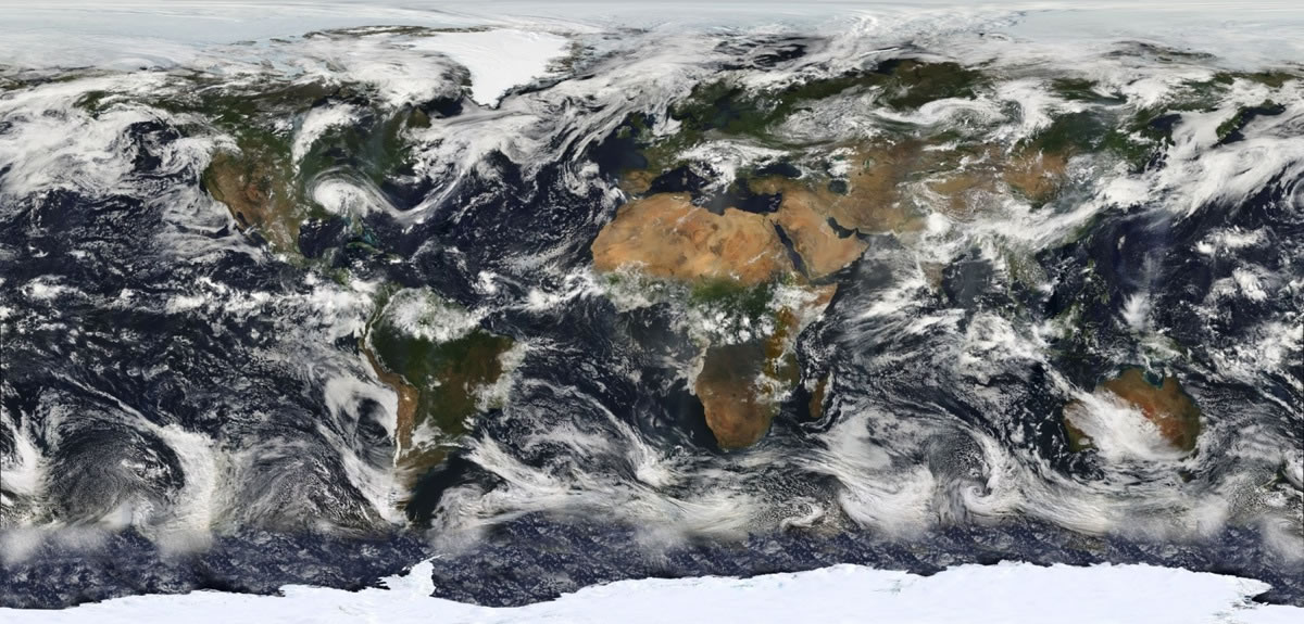 Carte satellite des nuages