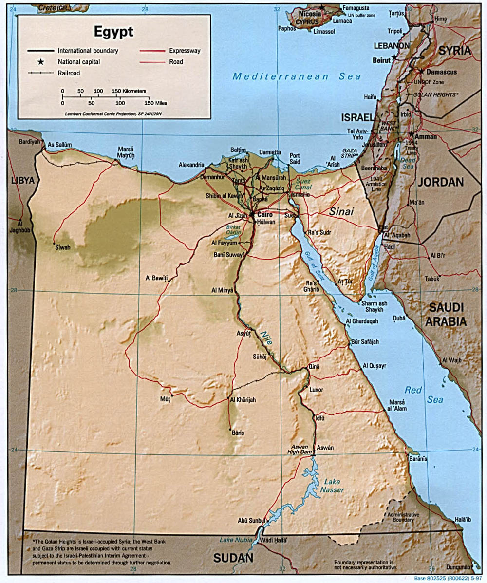 Carte Égypte