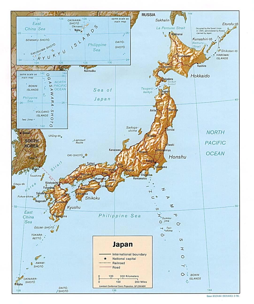 Carte Japon