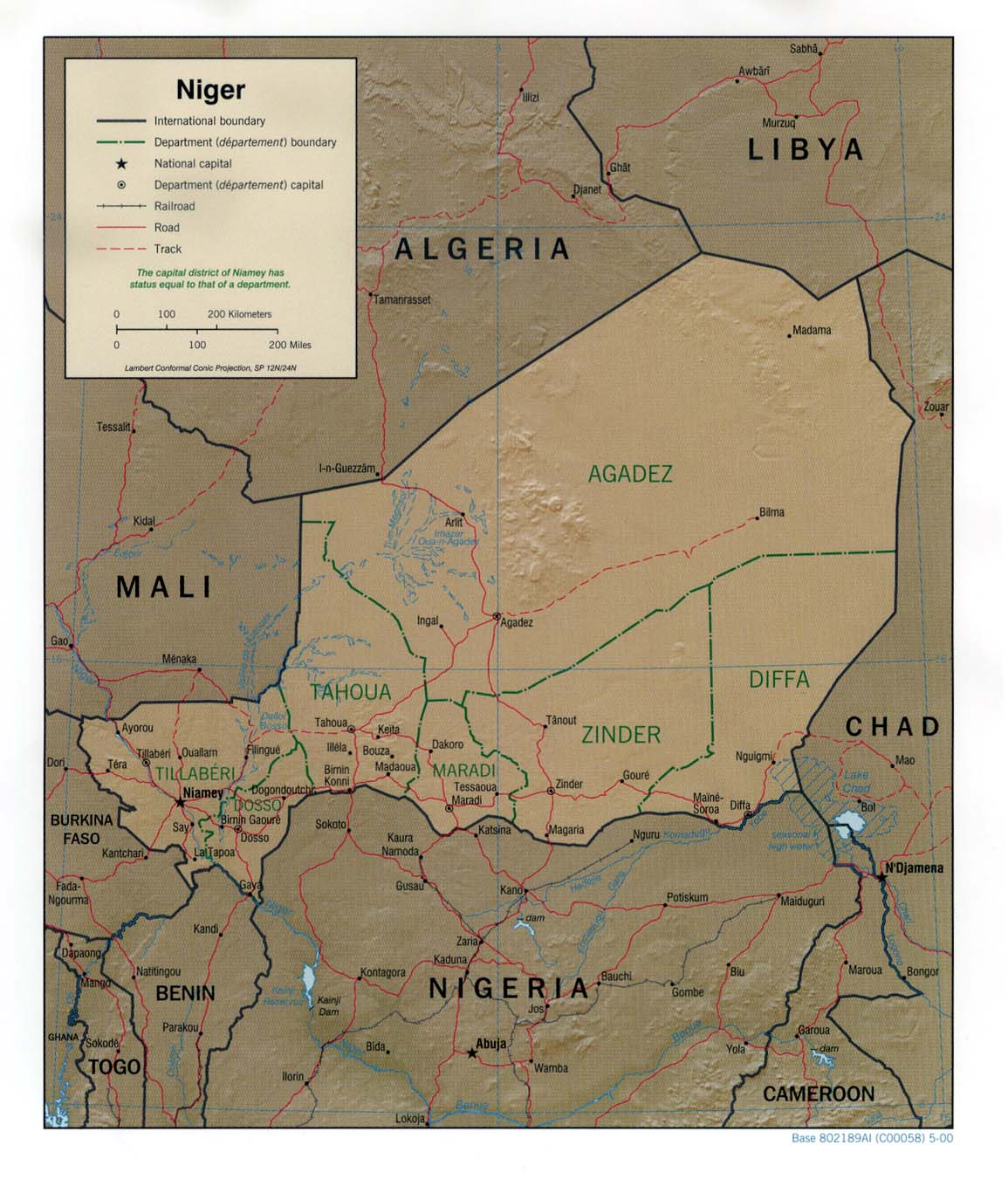 Carte de Niger