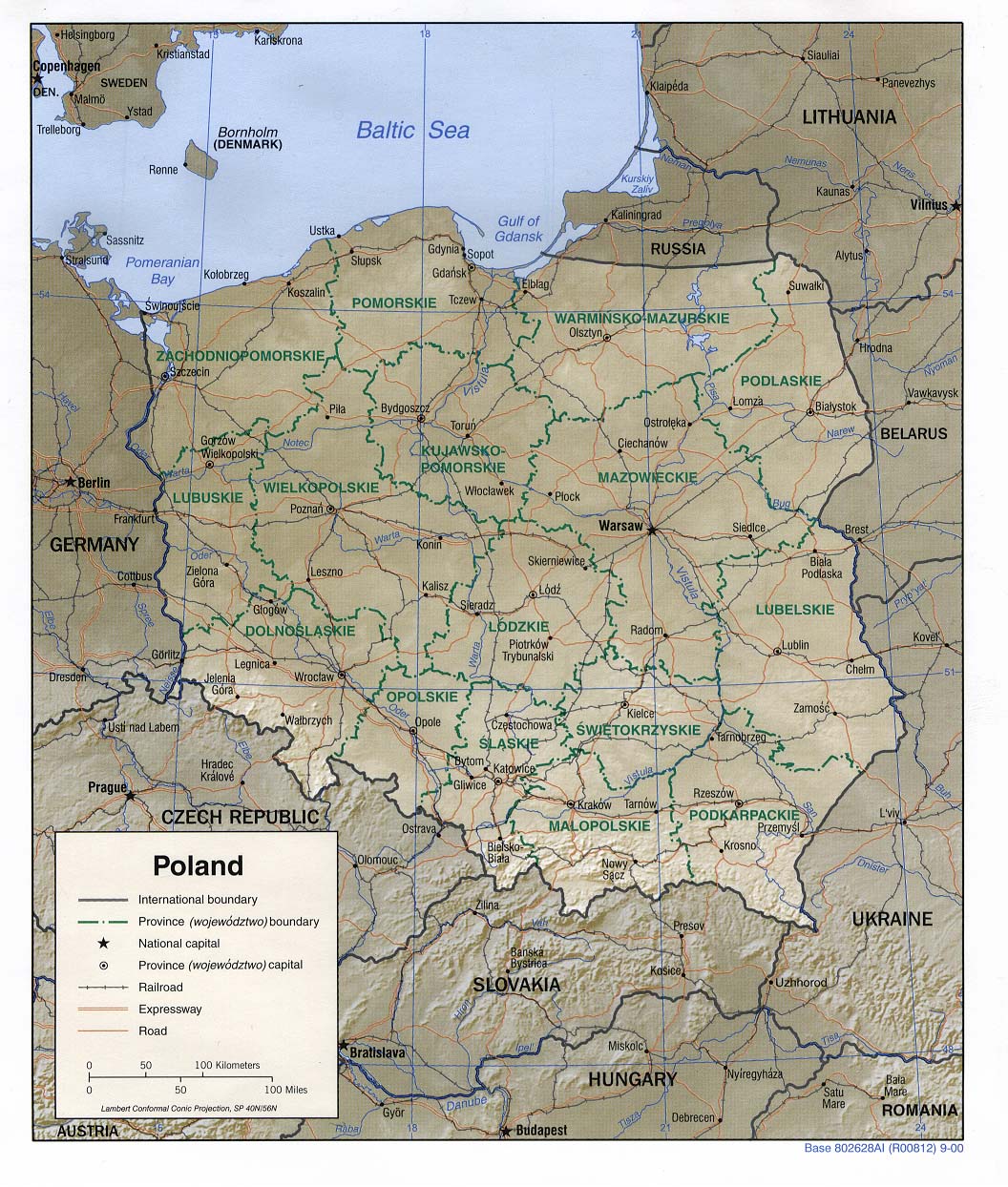 Carte de Pologne