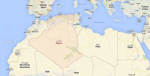 Carte pays Algérie