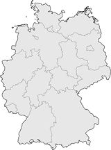 Carte Allemagne vierge
