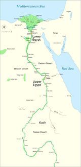 Ancienne carte Égypte