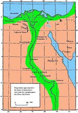 Carte monastique Égypte