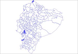 Carte Équateur vierge