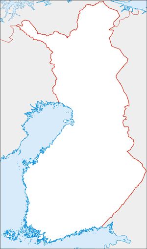 Carte Finlande vierge
