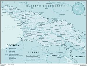 Carte Géorgie