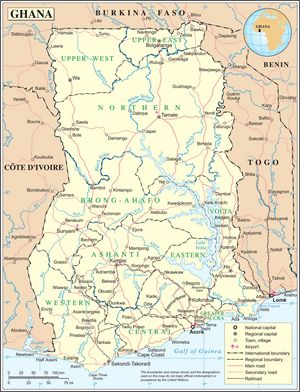 Carte Ghana
