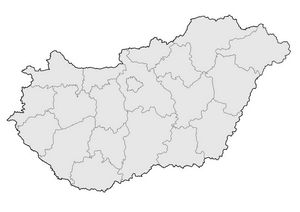 Carte Hongrie vierge