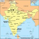 Carte villes touristiques Inde