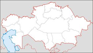 Carte Kazakhstan vierge