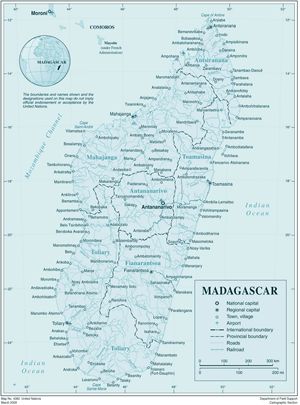 Carte Madagascar
