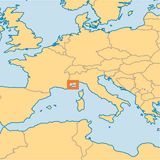 Localiser monaco sur carte du monde