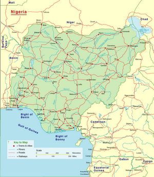 Grande carte Nigeria