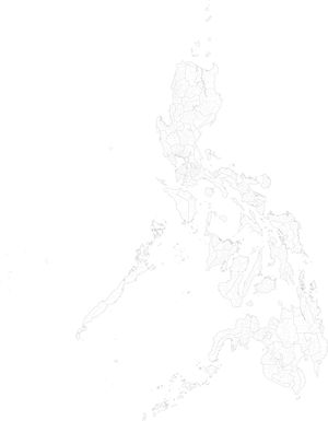 Carte Philippines vierge