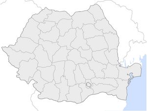 Carte Roumanie vierge