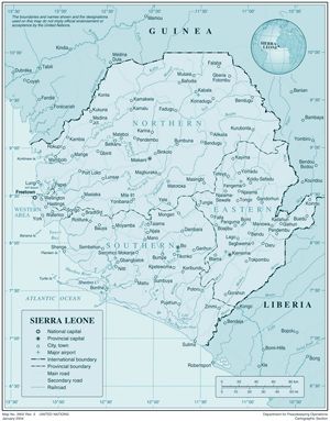 Carte Sierra Léone
