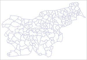 Carte Slovénie vierge