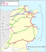 Carte ferroviaire Tunisie