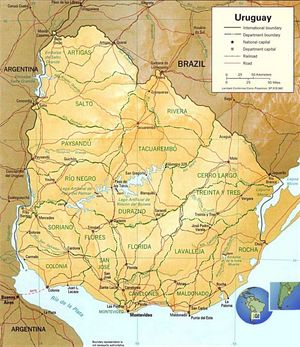 Carte Uruguay
